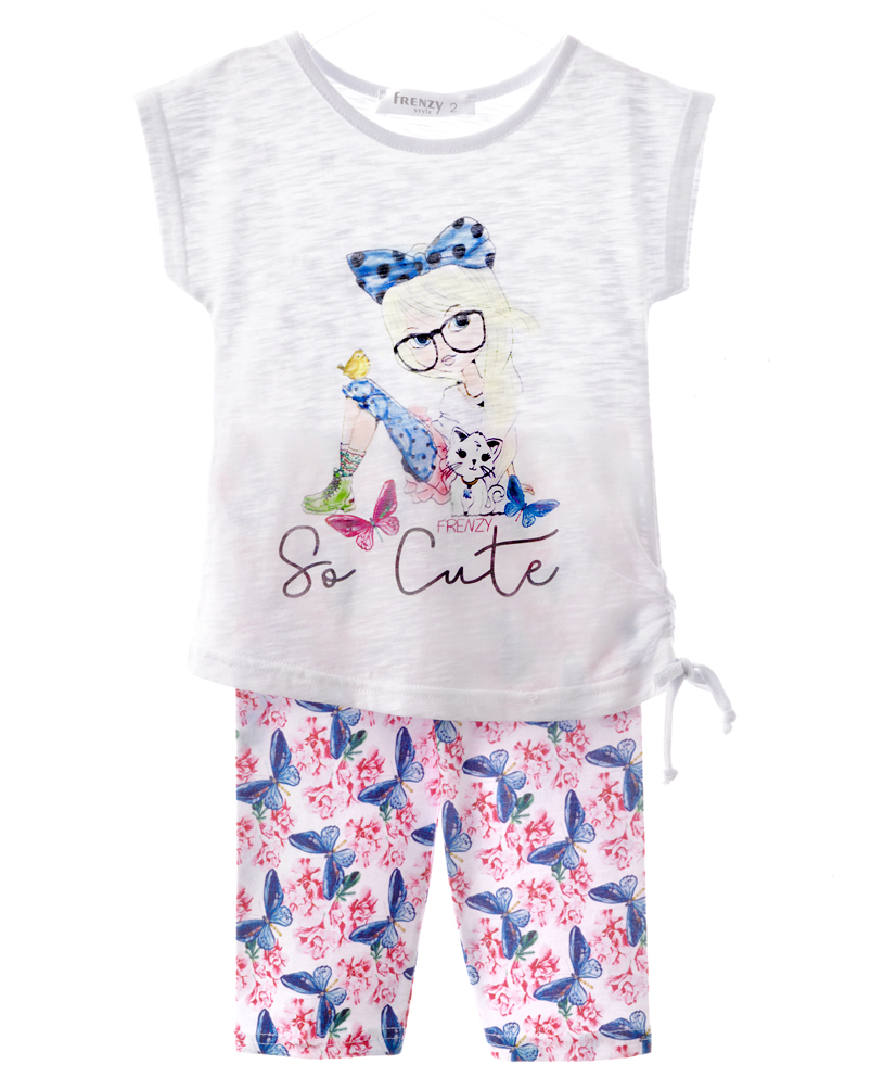 Παιδικά ρούχα - κορίτσι Babylon Fashion - ΣΗΜΑΝΤΙΚΟ: Σε περίπτωση διαφοράς τιμής από το κατάστημα ισχύει παντα και μόνο η τιμή του καταστήματος ΣΕΤ ΤΥΝΙΚ ΚΟΛΑΝ - ΛΕΥΚΟ ΛΕΥΚΟ