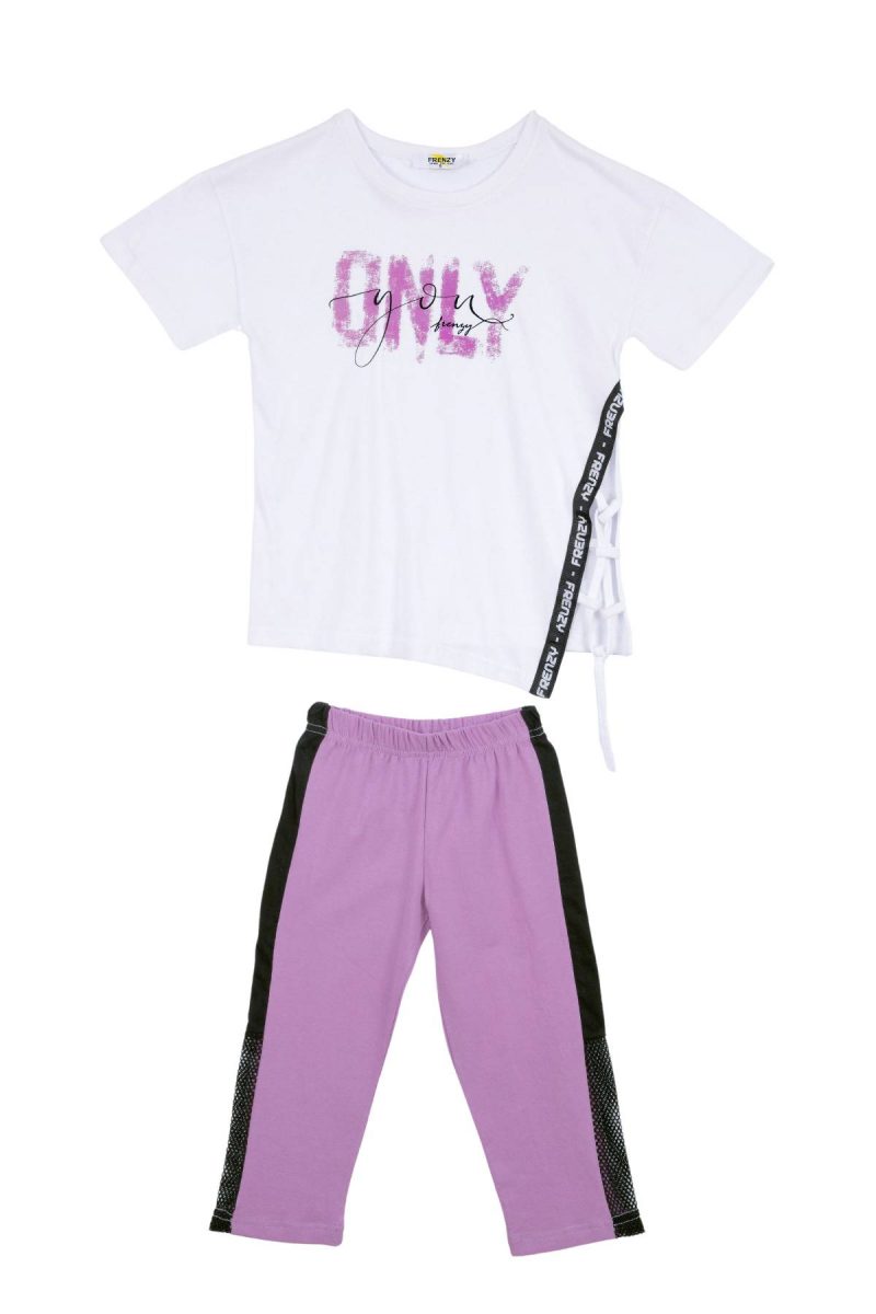 Παιδικά ρούχα - κορίτσι Babylon Fashion - ΣΗΜΑΝΤΙΚΟ: Σε περίπτωση διαφοράς τιμής από το κατάστημα ισχύει παντα και μόνο η τιμή του καταστήματος ΣΕΤ ΜΠΛΟΥΖΑ ΚΟΛΑΝ - Λευκο λιλα ΛΕΥΚΟ ΛΙΛΑ