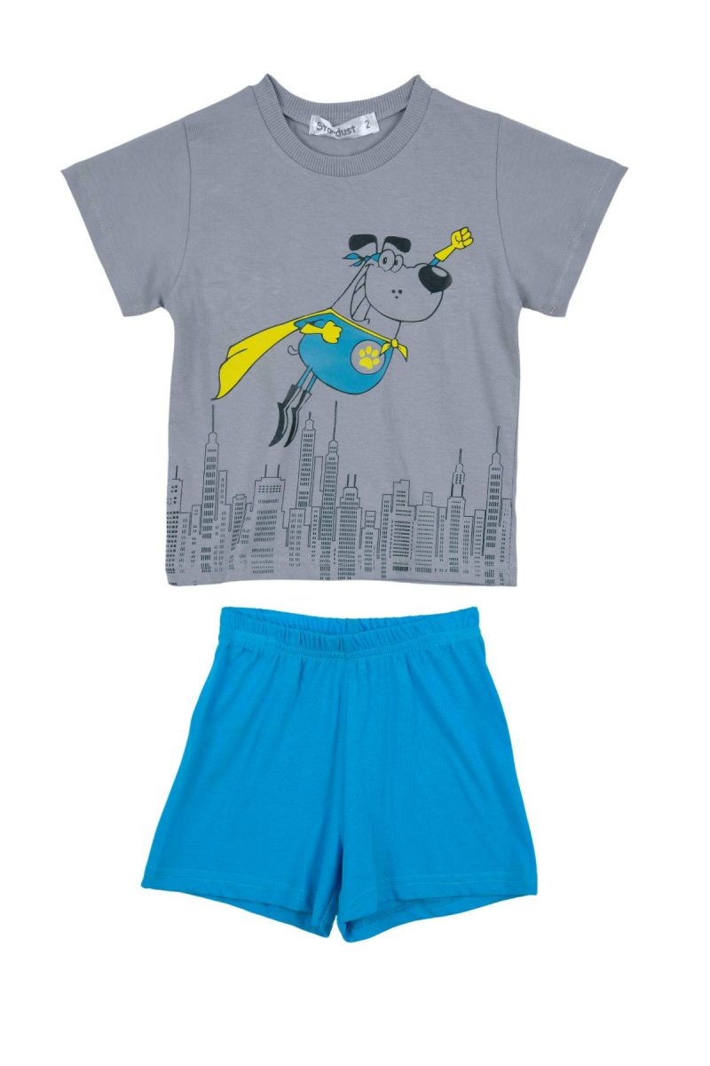 ΣΕΤ ΠΙΤΖΑΜΑ - Γκρι τυρκουαζ ΓΚΡΙ ΤΥΡΚΟΥΑΖ