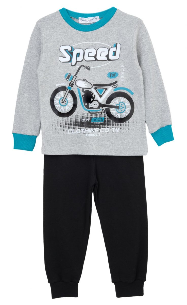 ΣΕΤ ΠΙΤΖΑΜΑ - ΓΚΡΙ ΜΑΥΡΟ ΓΚΡΙ ΜΑΥΡΟ