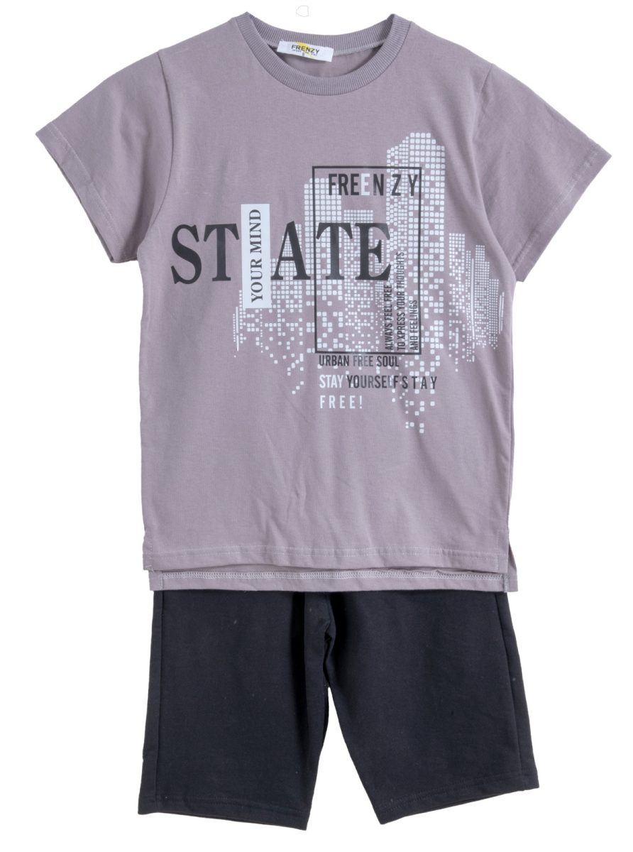 Παιδικά ρούχα - κορίτσι Babylon Fashion - ΣΗΜΑΝΤΙΚΟ: Σε περίπτωση διαφοράς τιμής από το κατάστημα ισχύει παντα και μόνο η τιμή του καταστήματος ΣΕΤ ΜΠΛΟΥΖΑ ΒΕΡΜΟΥΔΑ - ΓΚΡΙ ΜΑΥΡΟ ΓΚΡΙ ΜΑΥΡΟ