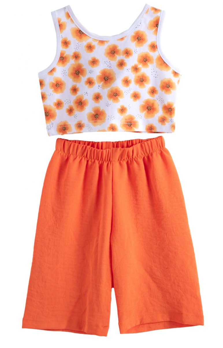 ΣΕΤ ΜΠΛΟΥΖΑ ΠΑΝΤΕΛΟΝΑ - ΛΕΥΚΟ ΠΟΡΤΟΚΑΛΙ ΛΕΥΚΟ ΠΟΡΤΟΚΑΛΙ