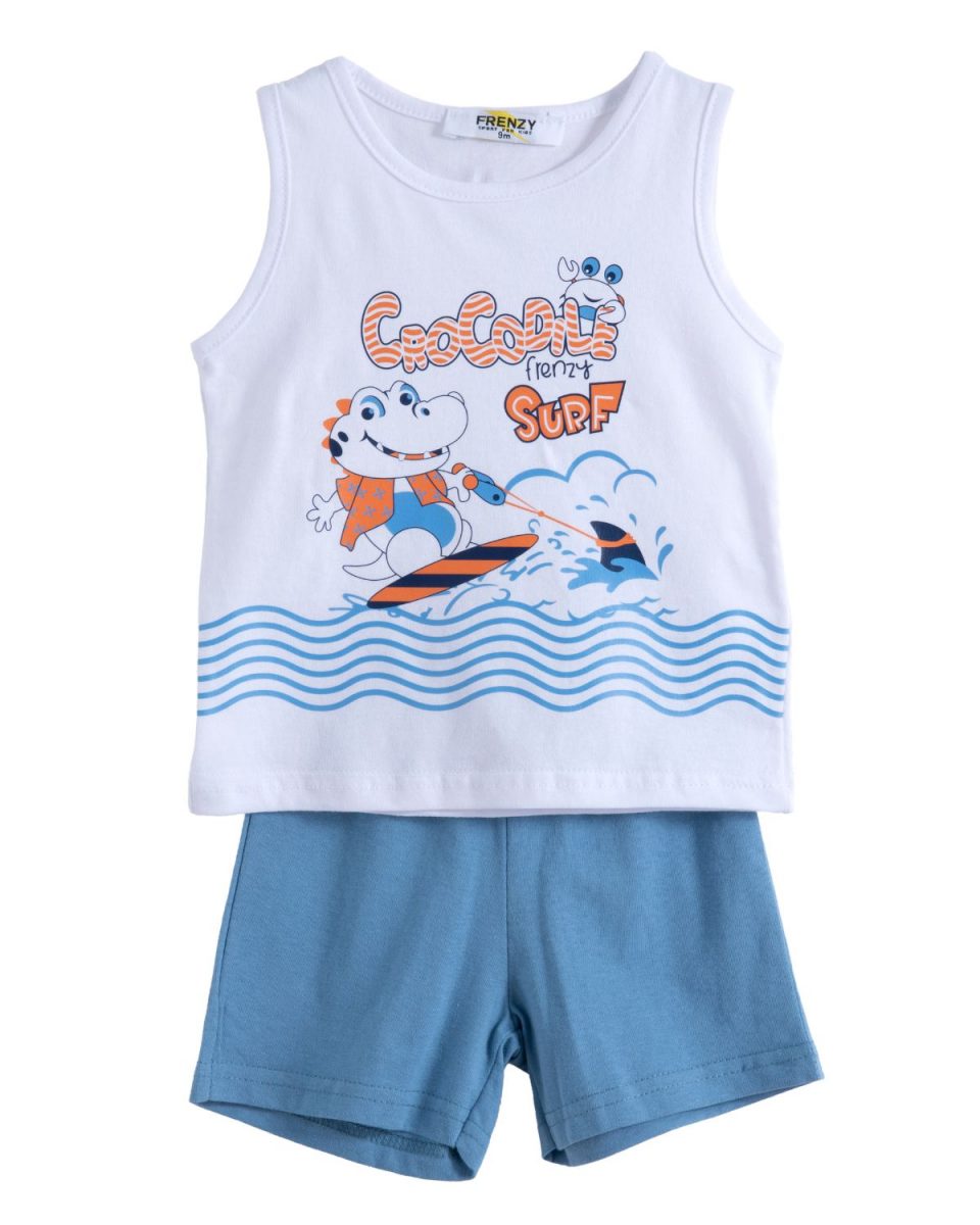 Παιδικά ρούχα - κορίτσι Babylon Fashion - ΣΗΜΑΝΤΙΚΟ: Σε περίπτωση διαφοράς τιμής από το κατάστημα ισχύει παντα και μόνο η τιμή του καταστήματος ΣΕΤ ΜΠΛΟΥΖΑ ΒΕΡΜΟΥΔΑ - Λευκο ραφ ΛΕΥΚΟ ΡΑΦ