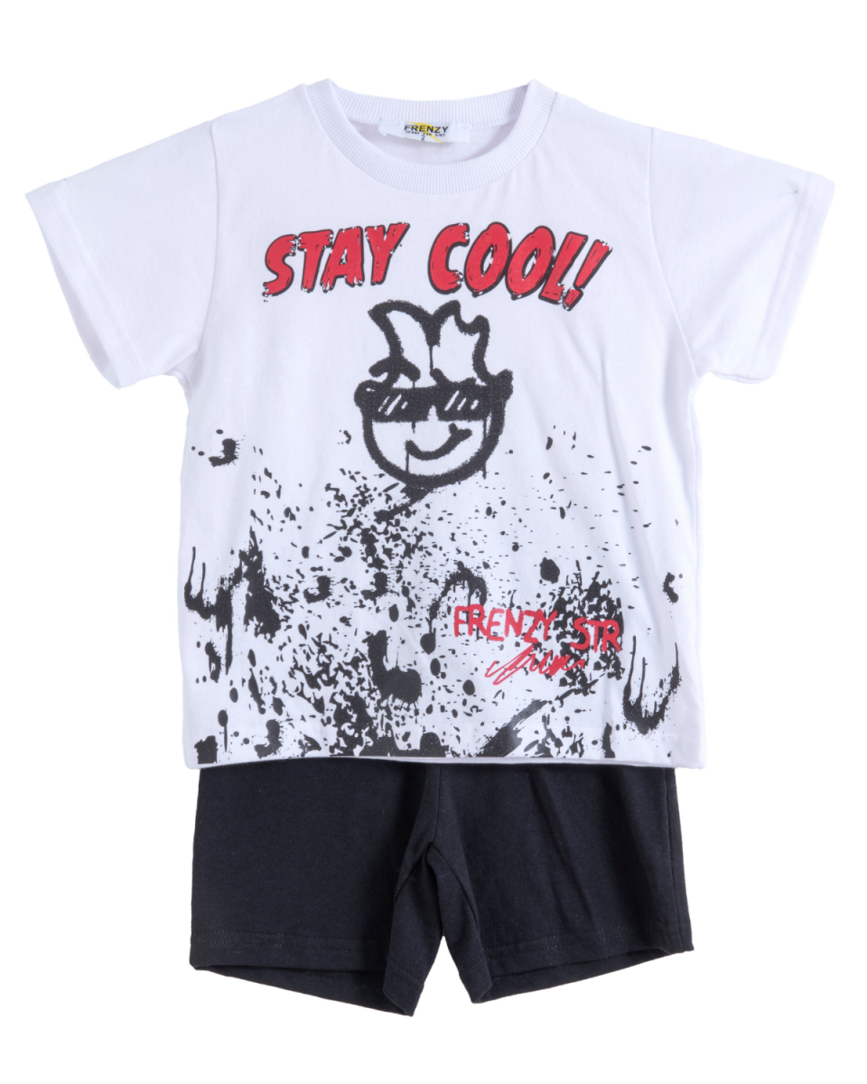 ΣΕΤ ΜΠΛΟΥΖΑ ΒΕΡΜΟΥΔΑ - ΛΕΥΚΟ ΜΑΥΡΟ ΛΕΥΚΟ ΜΑΥΡΟ