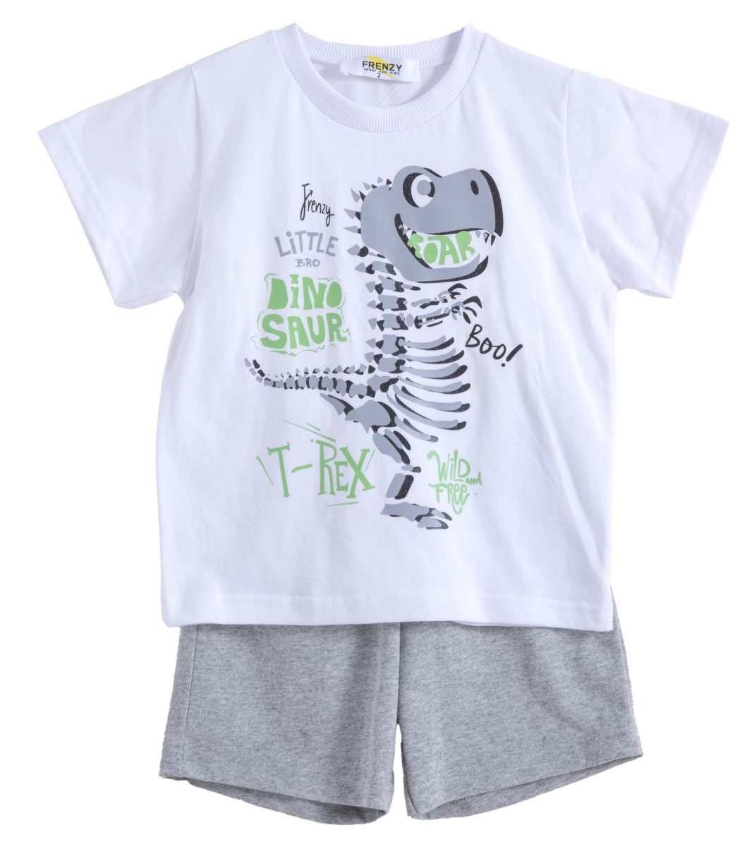 Παιδικά ρούχα - κορίτσι Babylon Fashion - ΣΗΜΑΝΤΙΚΟ: Σε περίπτωση διαφοράς τιμής από το κατάστημα ισχύει παντα και μόνο η τιμή του καταστήματος ΣΕΤ ΜΠΛΟΥΖΑ ΒΕΡΜΟΥΔΑ - Λευκο γκρι μελανζε ΛΕΥΚΟ ΓΚΡΙ ΜΕ