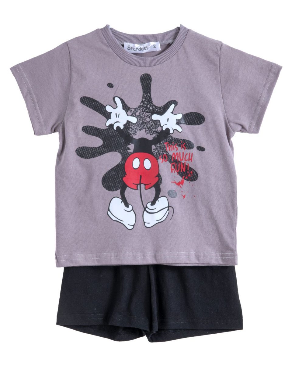 ΣΕΤ ΠΙΤΖΑΜΑ - ΓΚΡΙ ΜΑΥΡΟ ΓΚΡΙ ΜΑΥΡΟ