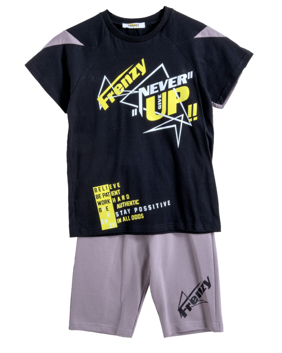 Παιδικά ρούχα - κορίτσι Babylon Fashion - ΣΗΜΑΝΤΙΚΟ: Σε περίπτωση διαφοράς τιμής από το κατάστημα ισχύει παντα και μόνο η τιμή του καταστήματος ΣΕΤ ΜΠΛΟΥΖΑ ΒΕΡΜΟΥΔΑ - ΜΑΥΡΟ ΓΚΡΙ ΜΑΥΡΟ ΓΚΡΙ