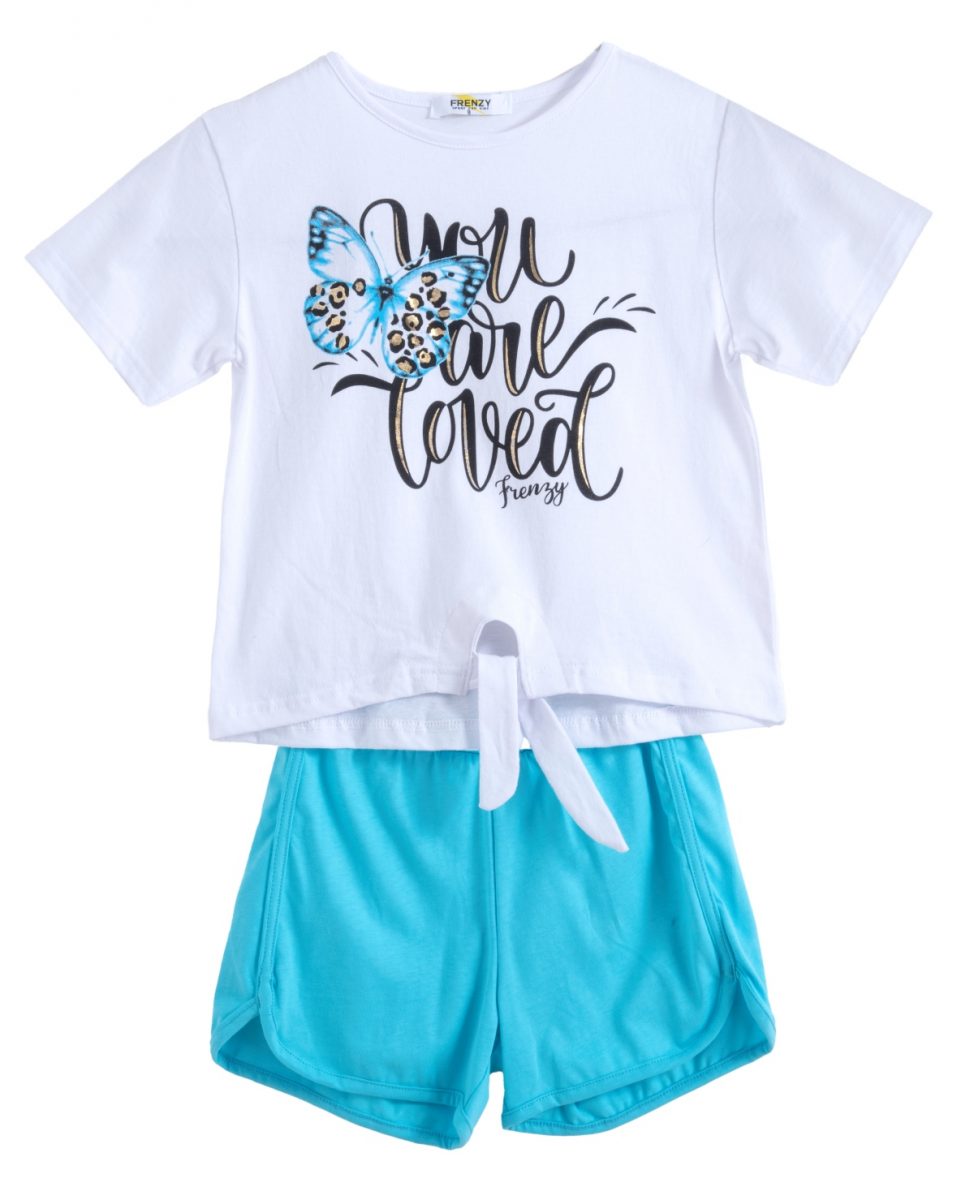 Παιδικά ρούχα - κορίτσι Babylon Fashion - ΣΗΜΑΝΤΙΚΟ: Σε περίπτωση διαφοράς τιμής από το κατάστημα ισχύει παντα και μόνο η τιμή του καταστήματος ΣΕΤ ΜΠΛΟΥΖΑ ΣΟΡΤΣ - ΛΕΥΚΟ ΤΥΡΚΟΥΑΖ ΛΕΥΚΟ ΤΥΡΚΟΥΑΖ