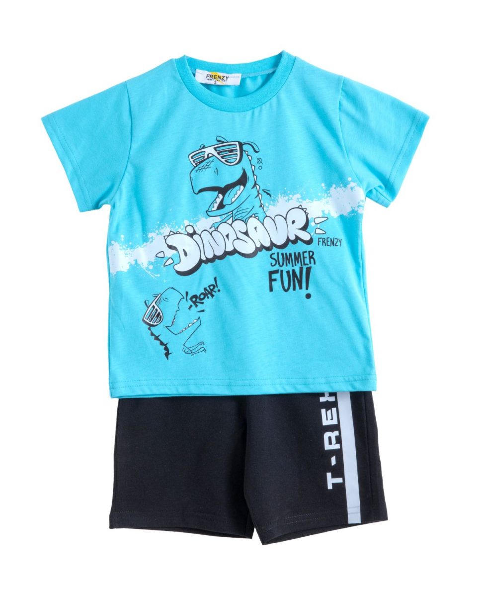 Παιδικά ρούχα - κορίτσι Babylon Fashion - ΣΗΜΑΝΤΙΚΟ: Σε περίπτωση διαφοράς τιμής από το κατάστημα ισχύει παντα και μόνο η τιμή του καταστήματος ΣΕΤ ΜΠΛΟΥΖΑ ΒΕΡΜΟΥΔΑ - Τυρκουαζ μαυρο ΤΥΡΚΟΥΑΖ ΜΑΥΡΟ