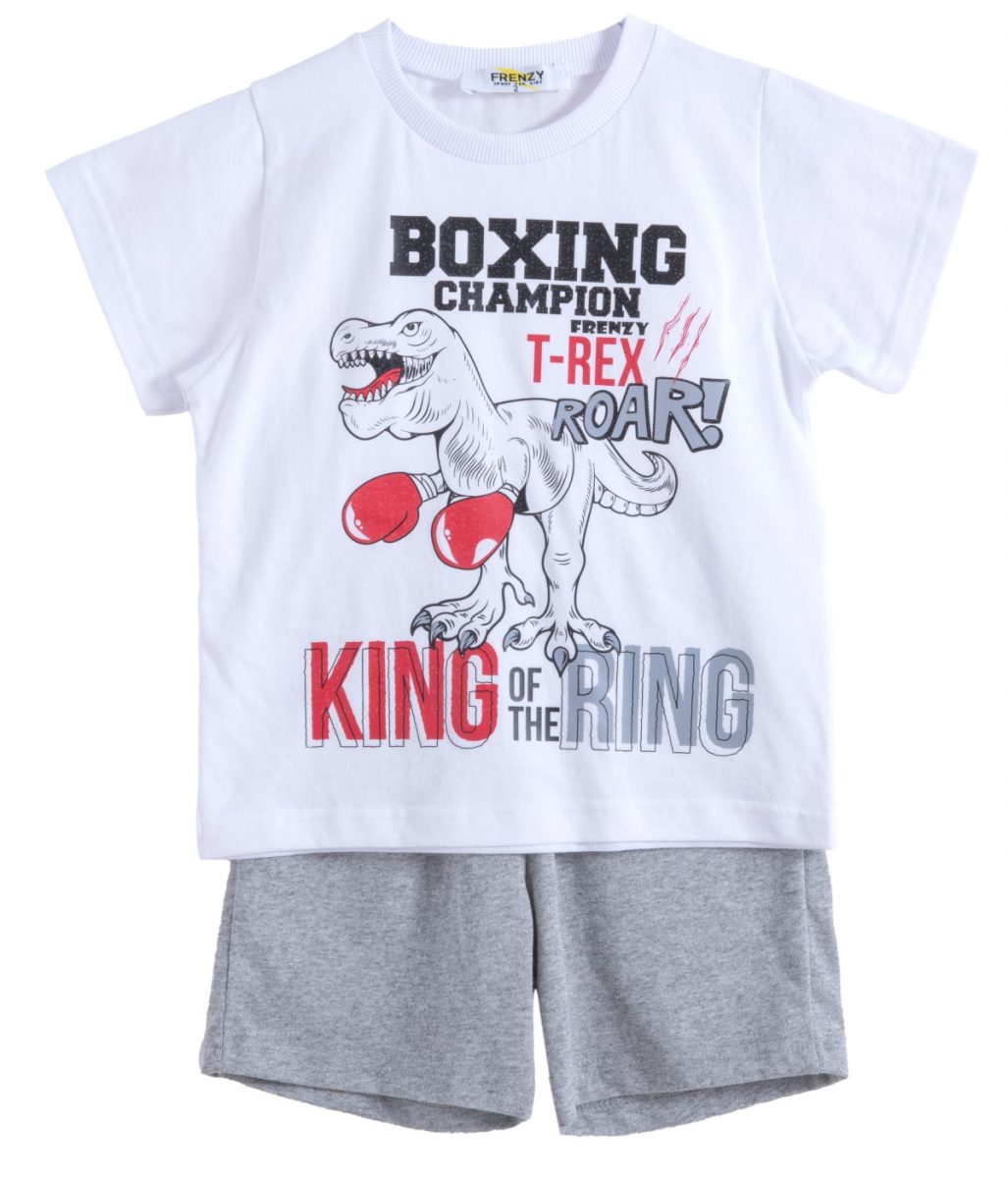 Παιδικά ρούχα - κορίτσι Babylon Fashion - ΣΗΜΑΝΤΙΚΟ: Σε περίπτωση διαφοράς τιμής από το κατάστημα ισχύει παντα και μόνο η τιμή του καταστήματος ΣΕΤ ΜΠΛΟΥΖΑ ΒΕΡΜΟΥΔΑ - Λευκο γκρι μελανζε ΛΕΥΚΟ ΓΚΡΙ ΜΕ