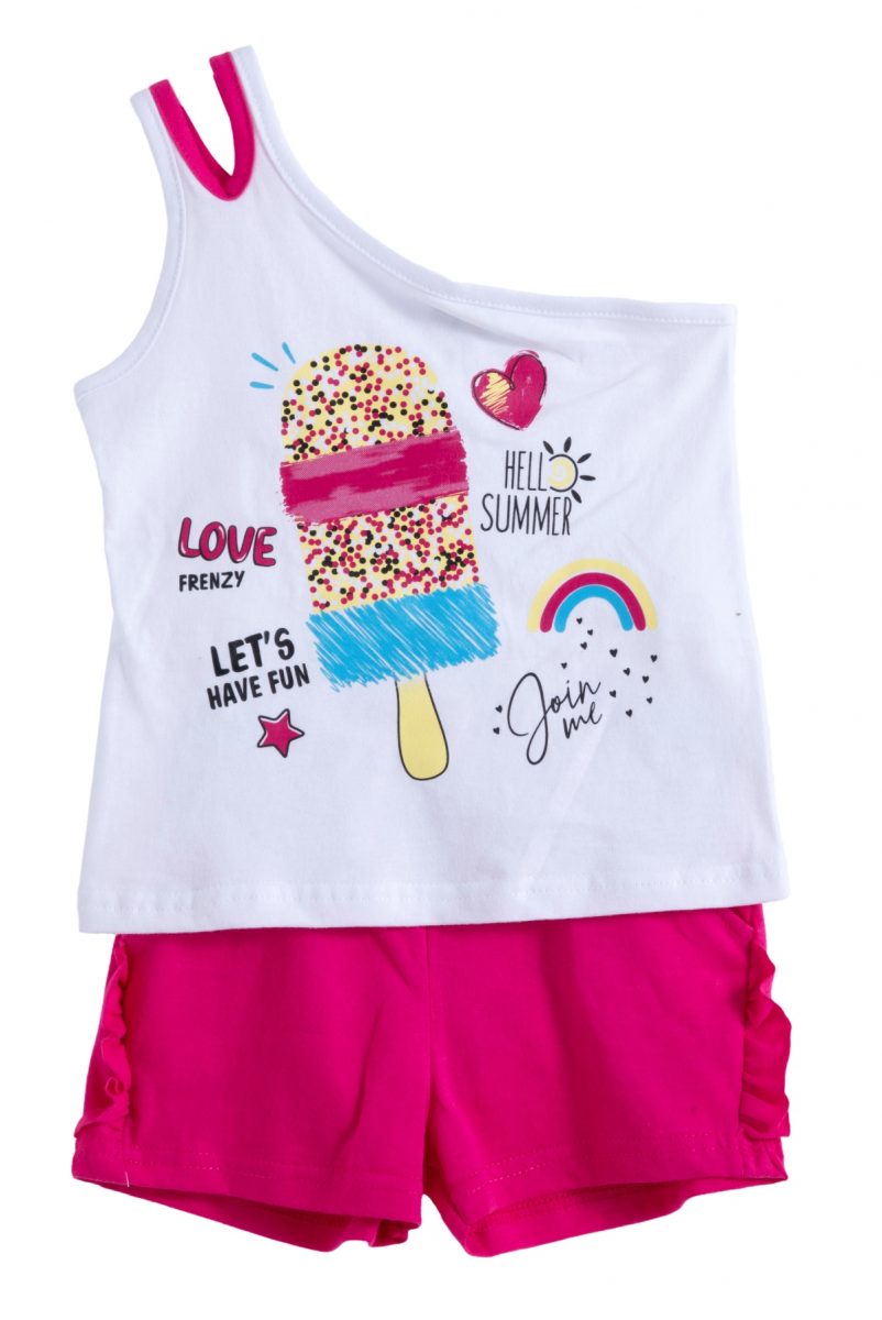 Παιδικά ρούχα - κορίτσι Babylon Fashion - ΣΗΜΑΝΤΙΚΟ: Σε περίπτωση διαφοράς τιμής από το κατάστημα ισχύει παντα και μόνο η τιμή του καταστήματος ΣΕΤ ΜΠΛΟΥΖΑ ΣΟΡΤΣ - ΛΕΥΚΟ ΦΟΥΞ ΛΕΥΚΟ ΦΟΥΞ