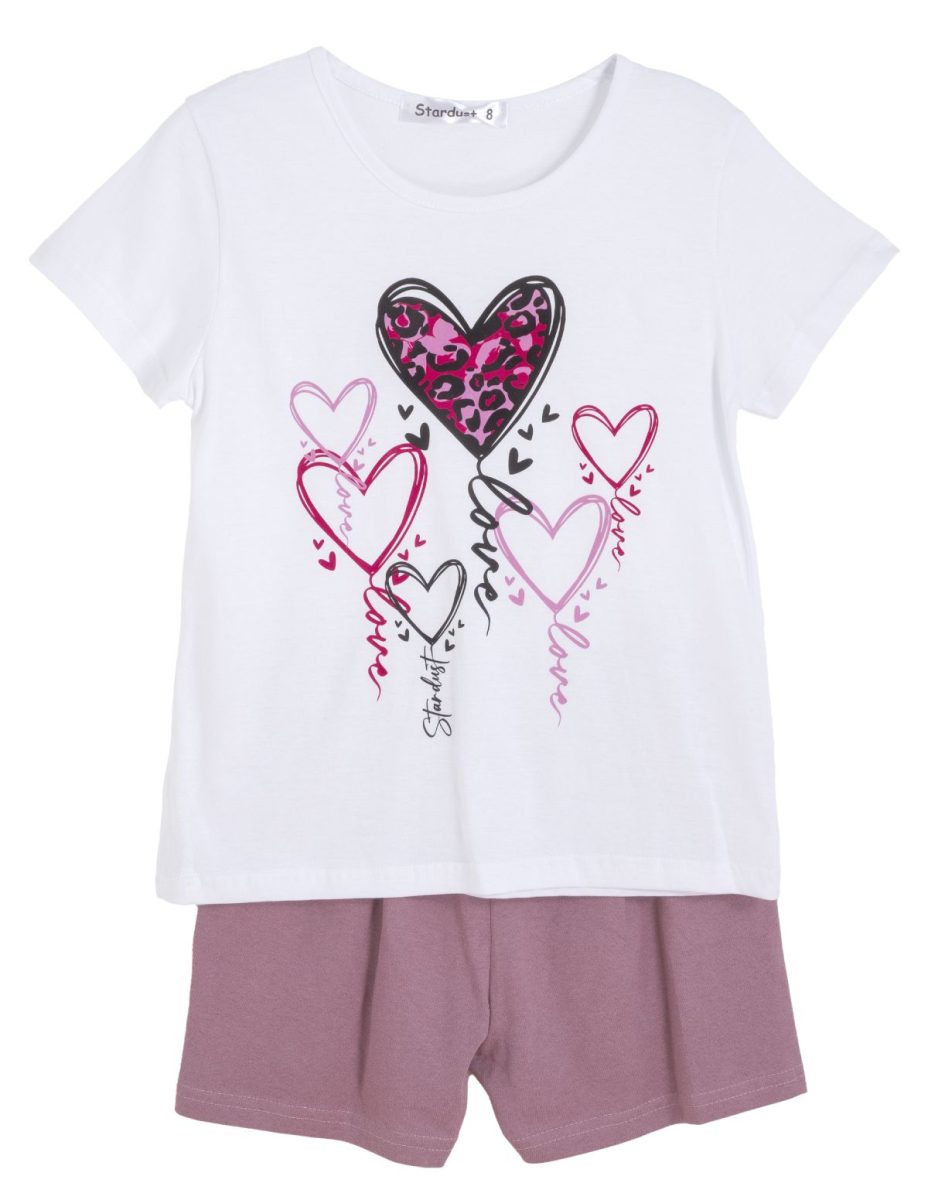 ΣΕΤ ΠΙΤΖΑΜΑ - ΛΕΥΚΟ ΡΟΖ DUSTY ΛΕΥΚΟ ΡΟΖ DUSTY