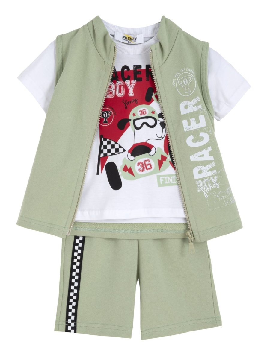 ΣΕΤ ΜΠΛΟΥΖΑ ΒΕΡΜΟΥΔΑ - ΛΕΥΚΟ ΦΥΣΤΙΚΙ ΛΕΥΚΟ ΦΥΣΤΙΚΙ