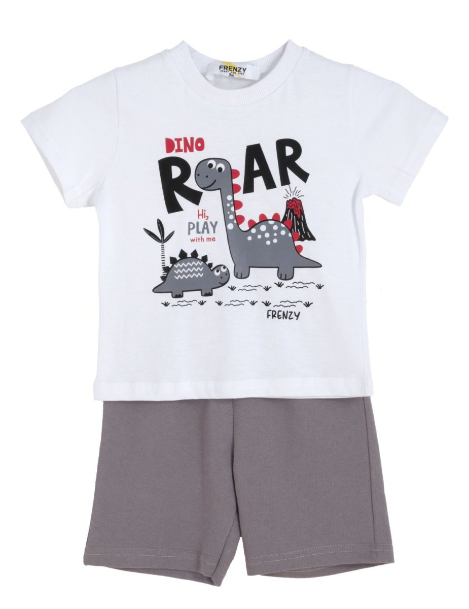 ΣΕΤ ΜΠΛΟΥΖΑ ΒΕΡΜΟΥΔΑ - ΛΕΥΚΟ ΓΚΡΙ ΛΕΥΚΟ ΓΚΡΙ