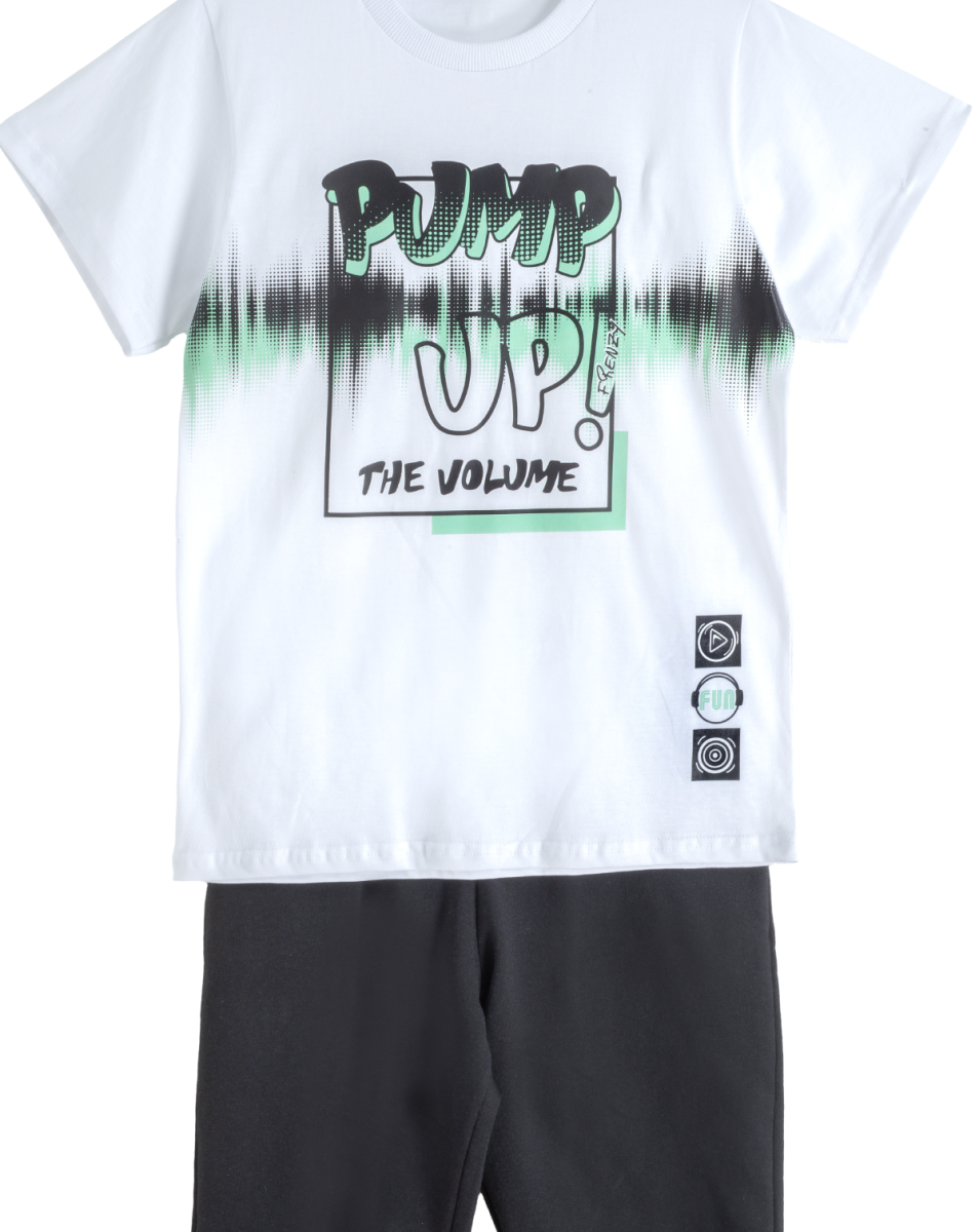 ΣΕΤ ΜΠΛΟΥΖΑ ΒΕΡΜΟΥΔΑ - ΛΕΥΚΟ ΜΑΥΡΟ ΛΕΥΚΟ ΜΑΥΡΟ