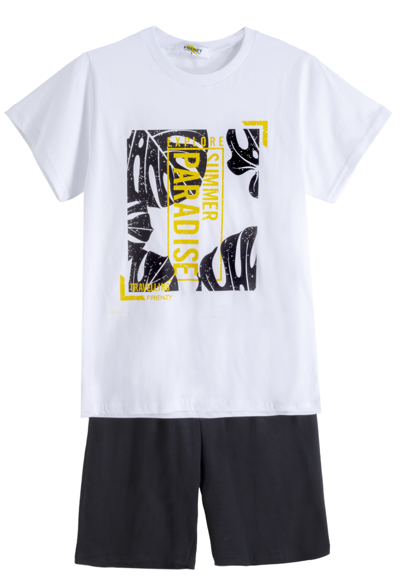 ΣΕΤ ΜΠΛΟΥΖΑ ΒΕΡΜΟΥΔΑ - ΛΕΥΚΟ ΜΑΥΡΟ ΛΕΥΚΟ ΜΑΥΡΟ