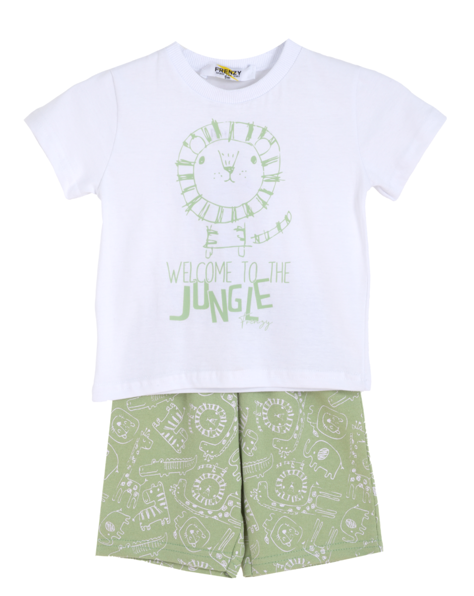 ΣΕΤ ΜΠΛΟΥΖΑ ΒΕΡΜΟΥΔΑ - ΛΕΥΚΟ ΦΥΣΤΙΚΙ ΛΕΥΚΟ ΦΥΣΤΙΚΙ