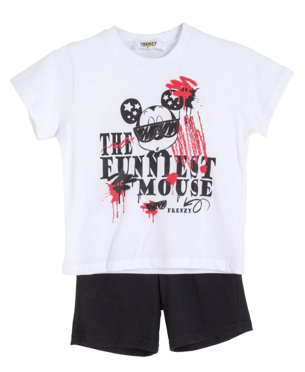 ΣΕΤ ΜΠΛΟΥΖΑ ΒΕΡΜΟΥΔΑ - ΛΕΥΚΟ ΜΑΥΡΟ ΛΕΥΚΟ ΜΑΥΡΟ