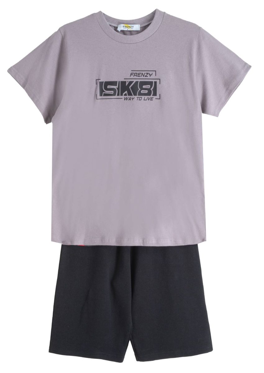 Frenzy style - ΣΗΜΑΝΤΙΚΟ: Σε περίπτωση διαφοράς τιμής από το κατάστημα ισχύει παντα και μόνο η τιμή του καταστήματος ΣΕΤ ΜΠΛΟΥΖΑ ΒΕΡΜΟΥΔΑ - ΓΚΡΙ ΜΑΥΡΟ ΓΚΡΙ ΜΑΥΡΟ