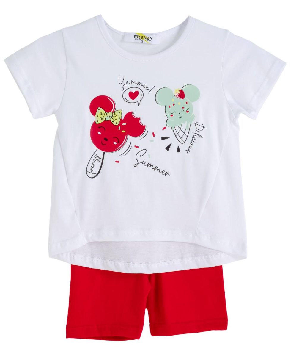 ΣΕΤ ΜΠΛΟΥΖΑ ΚΟΛΑΝ - ΛΕΥΚΟ ΚΟΚΚΙΝΟ ΛΕΥΚΟ ΚΟΚΚΙΝΟ