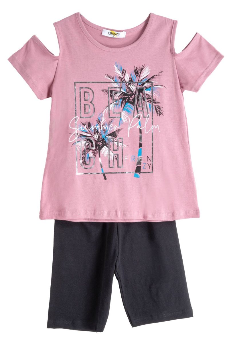 ΣΕΤ ΜΠΛΟΥΖΑ ΚΟΛΑΝ - ΡΟΖ DUSTY ΜΑΥΡΟ ΡΟΖ DUSTY ΜΑΥΡΟ