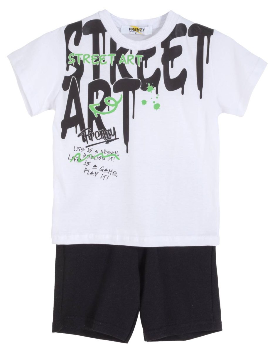 ΣΕΤ ΜΠΛΟΥΖΑ ΒΕΡΜΟΥΔΑ - ΛΕΥΚΟ ΜΑΥΡΟ ΛΕΥΚΟ ΜΑΥΡΟ