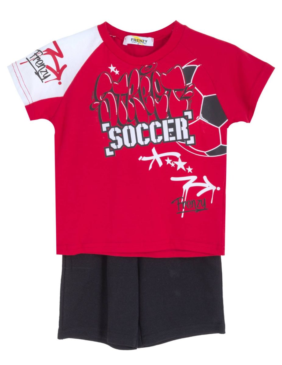 ΣΕΤ ΜΠΛΟΥΖΑ ΒΕΡΜΟΥΔΑ - ΚΟΚΚΙΝΟ ΜΑΥΡΟ ΚΟΚΚΙΝΟ ΜΑΥΡΟ