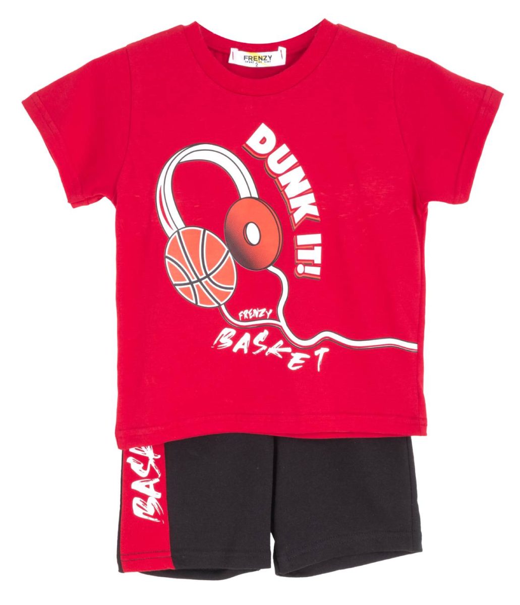 ΣΕΤ ΜΠΛΟΥΖΑ ΒΕΡΜΟΥΔΑ - ΚΟΚΚΙΝΟ ΜΑΥΡΟ ΚΟΚΚΙΝΟ ΜΑΥΡΟ