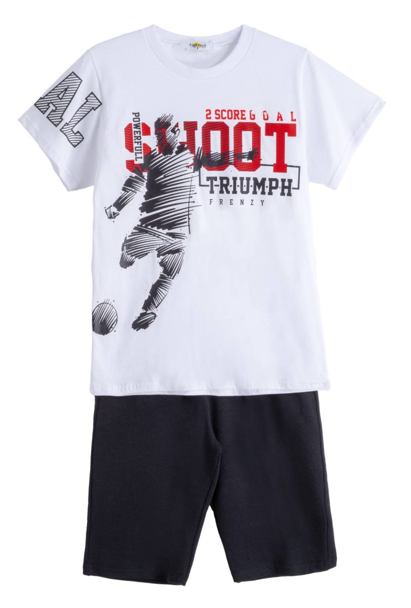 ΣΕΤ ΜΠΛΟΥΖΑ ΒΕΡΜΟΥΔΑ - ΛΕΥΚΟ ΜΑΥΡΟ ΛΕΥΚΟ ΜΑΥΡΟ